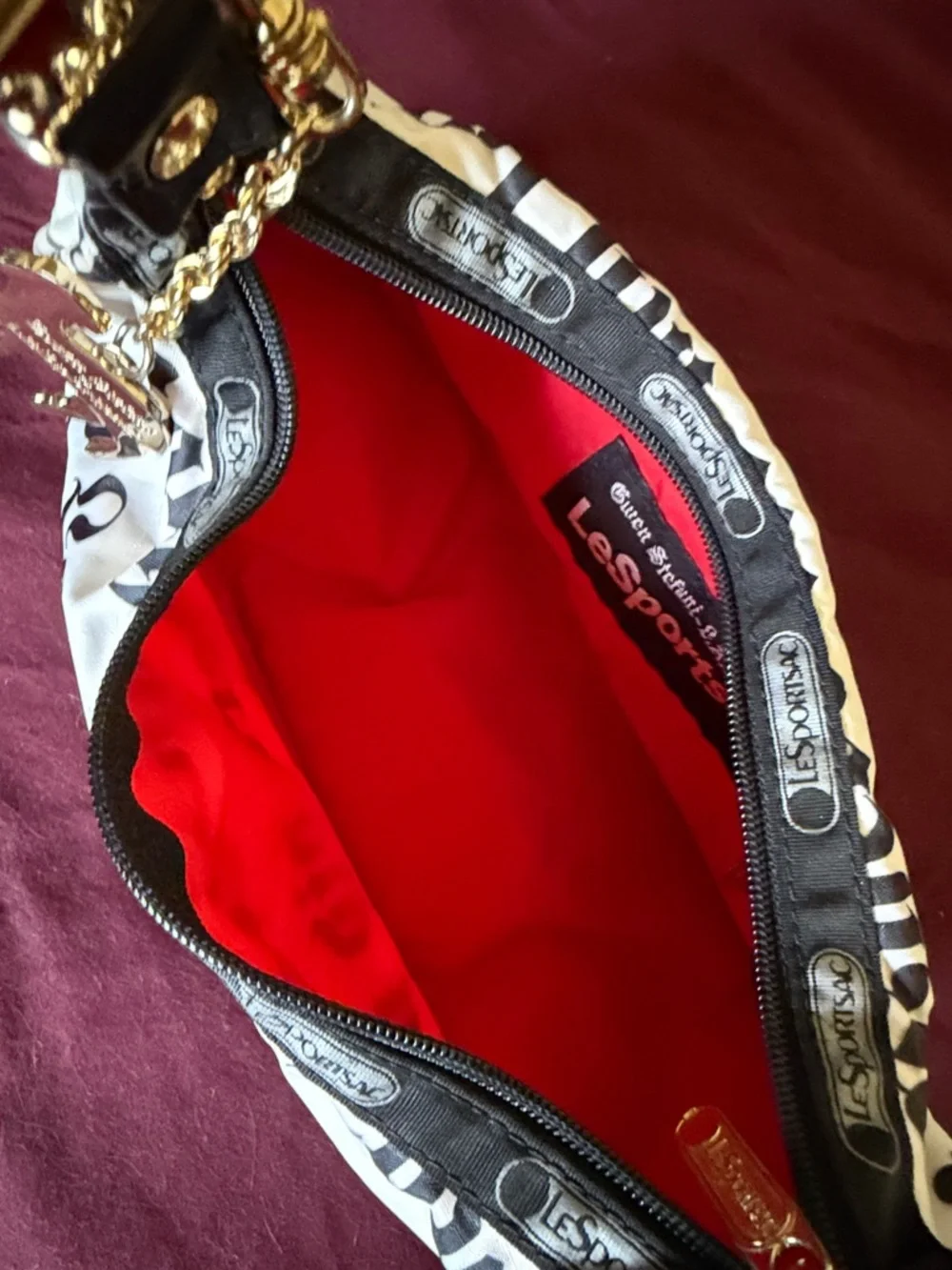 L.A.M.B. By Gwen Stefani for Le Sportsac with Gold Charm mini bag - Picture 5 of 8